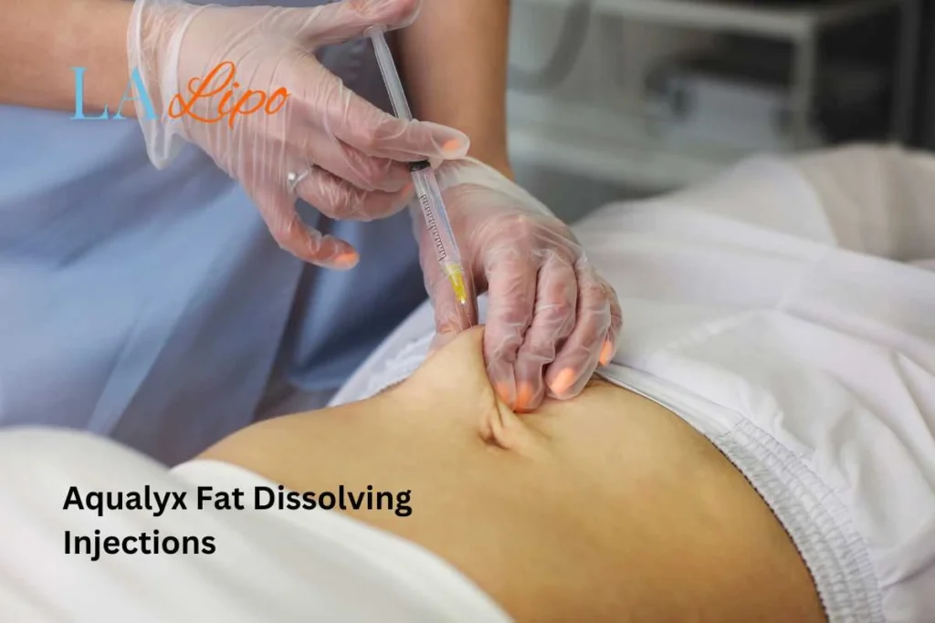 woman having fat dissolving injections Earls Barton in the stomach