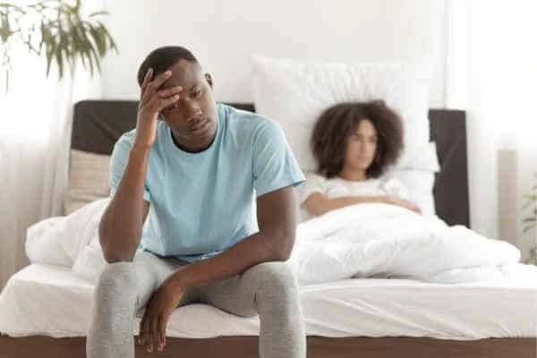 Man upset about ED symptoms Earls Barton