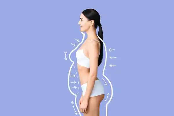 image of woman experiencing fat reduction treatment Earls Barton