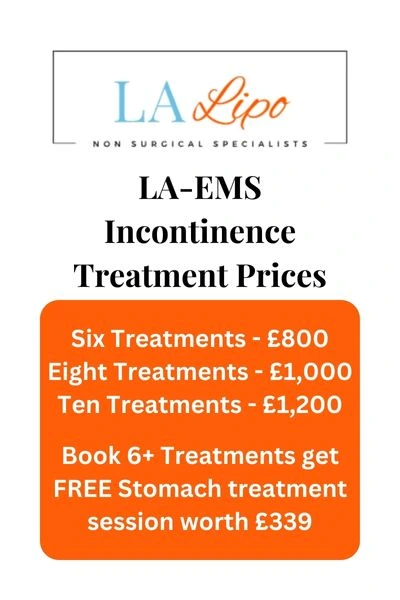 LA-EMS Incontinence Treatment Prices Earls Barton